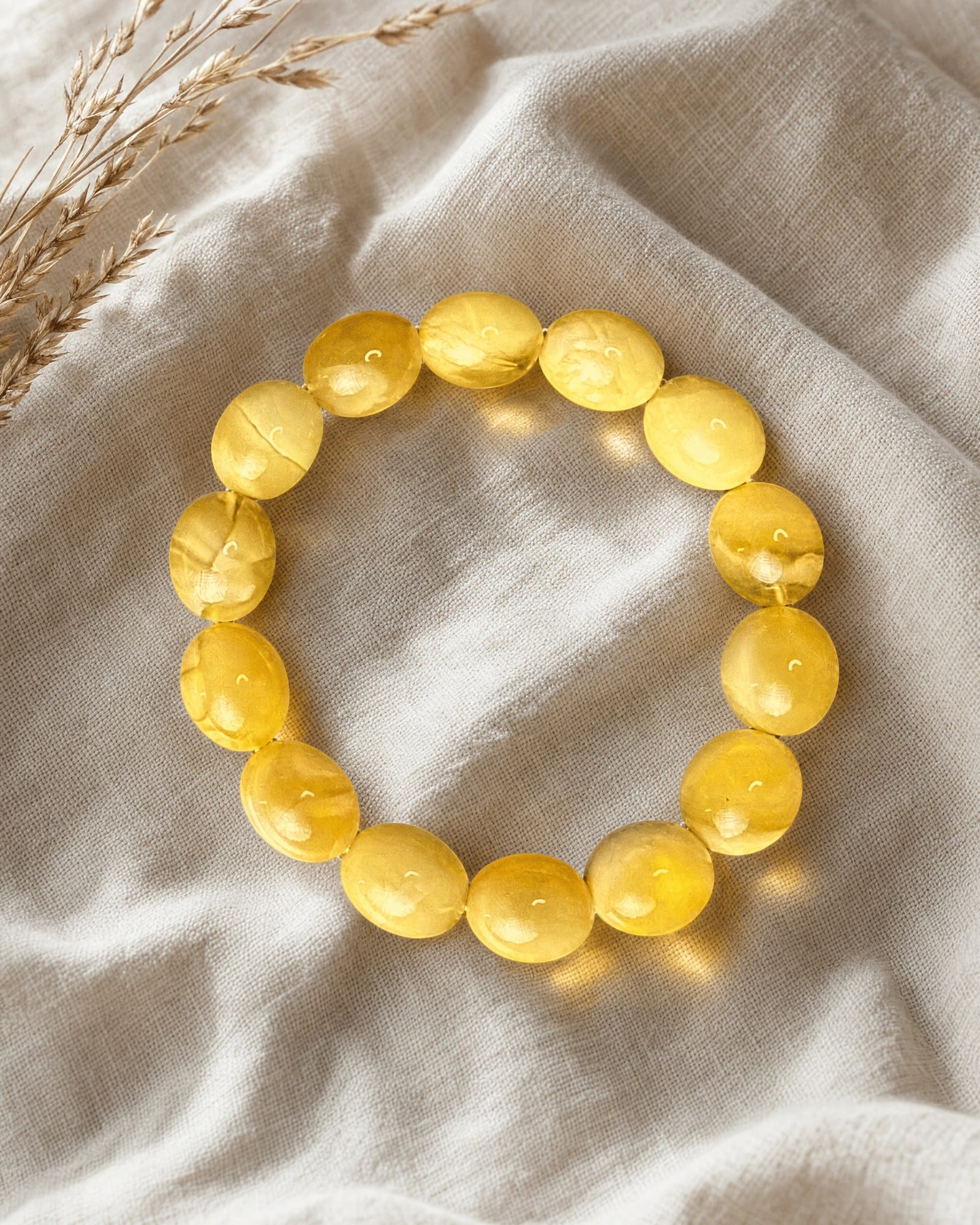 Ausma Bracelet · Milky Butterscotch Amber