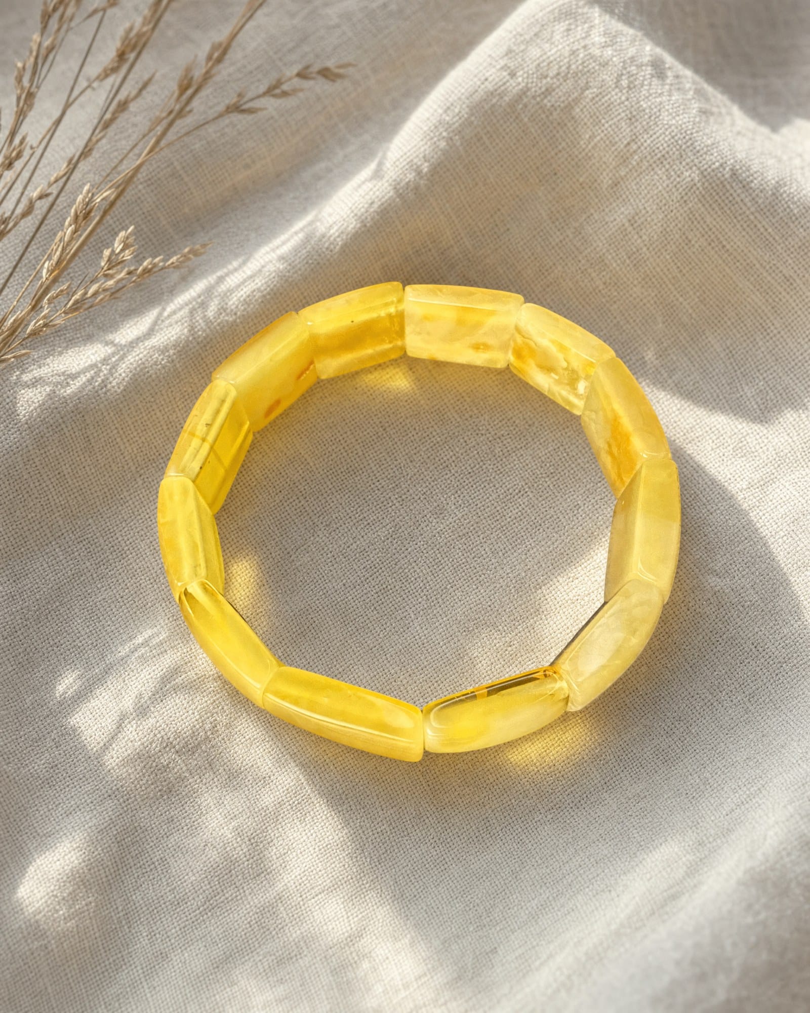Liepa Bracelet · Pale Lemon Amber