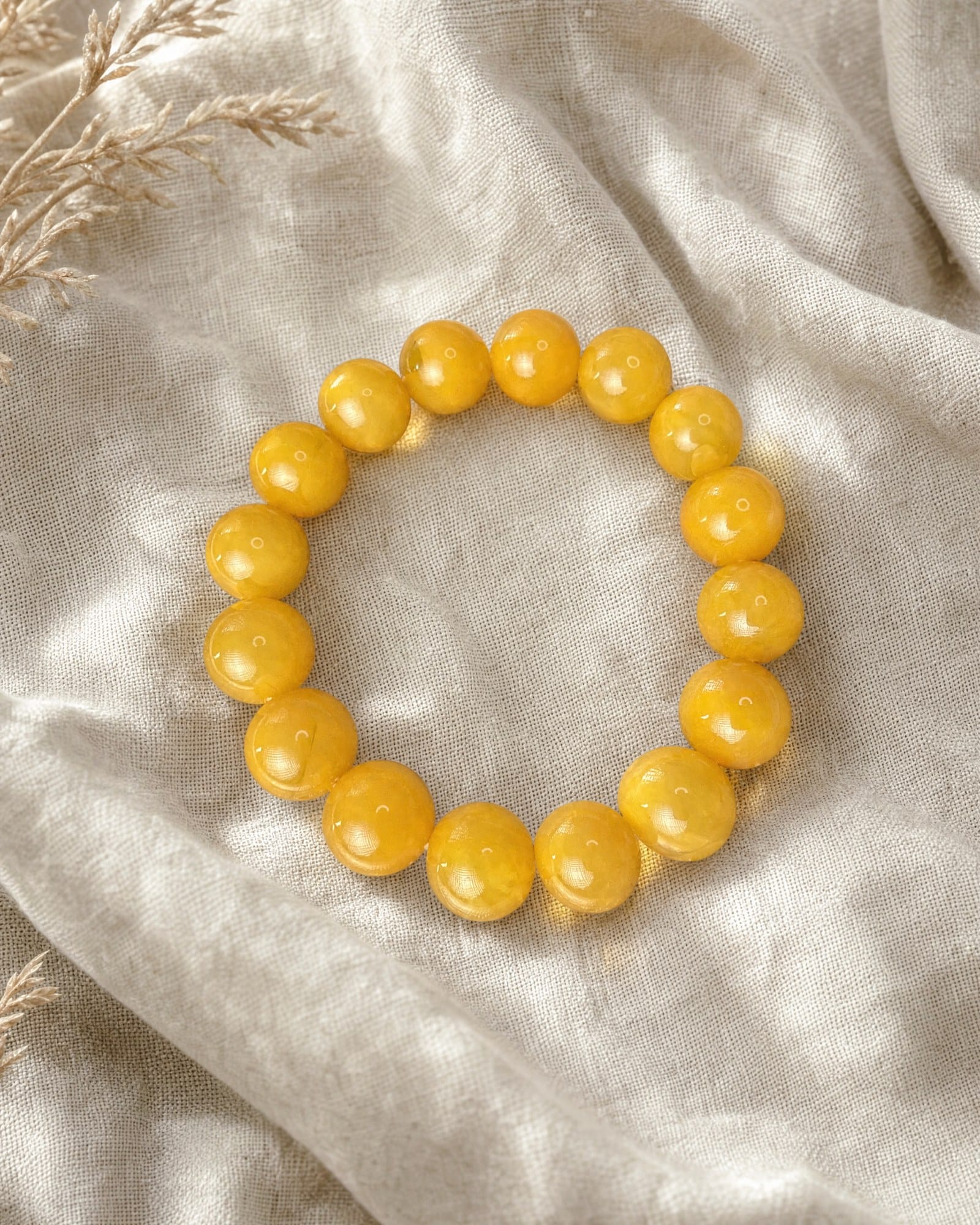 Vasara Bracelet · Egg-Yolk Butterscotch Amber