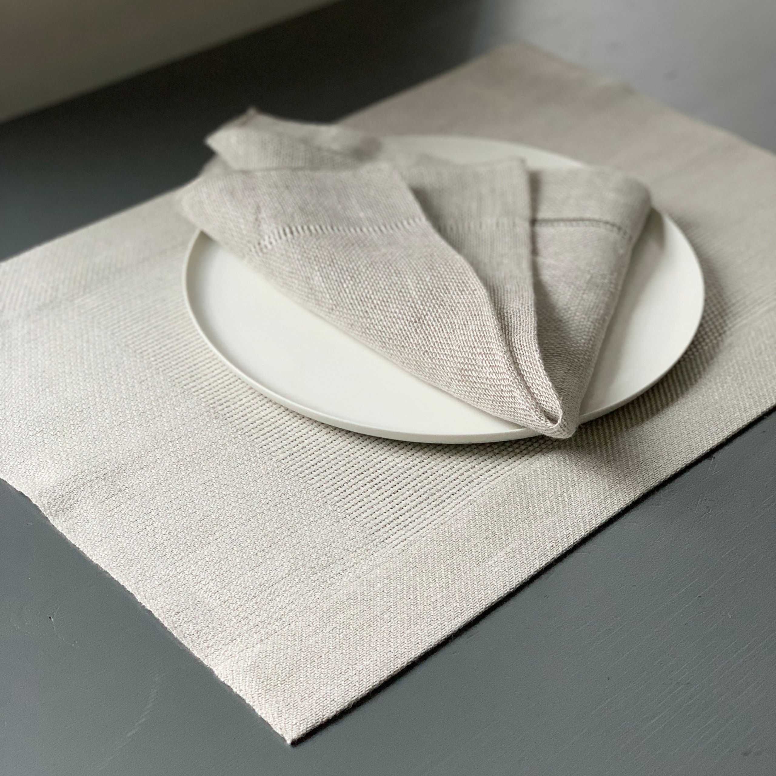 Linen Placemat Natural 50x40 cm