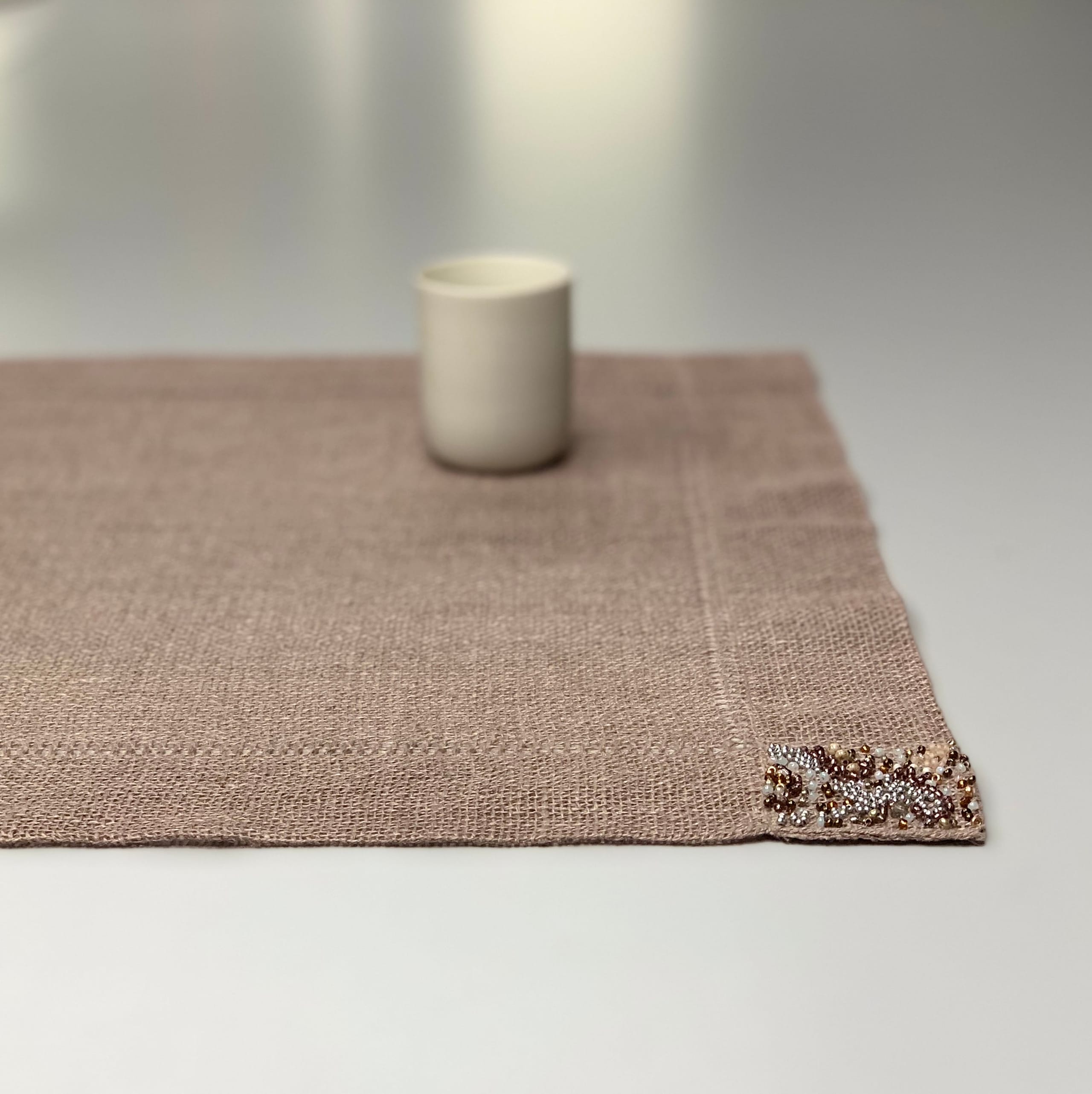 Placemat Transparent Pearl 50x40cm