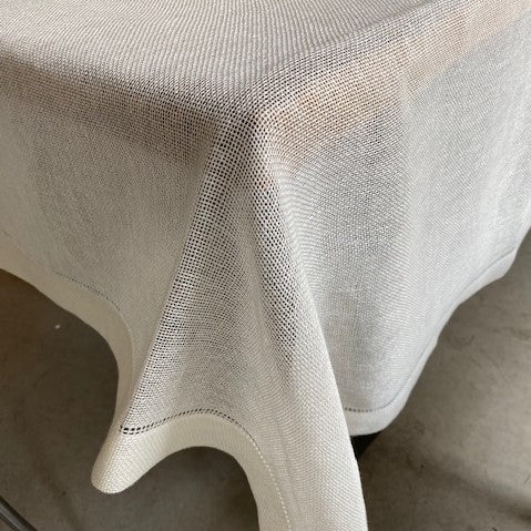 Linen tablecloth Transparent 170x250 cm