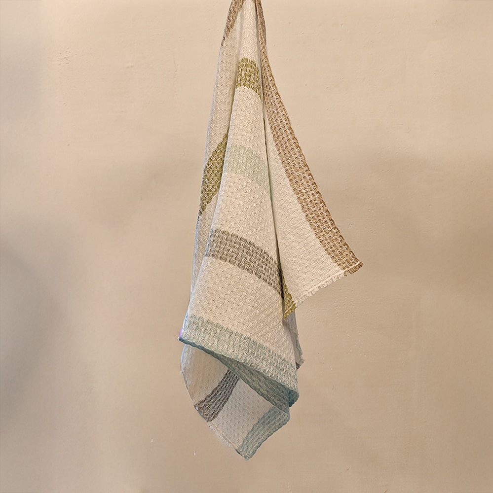 Linen kitchen towel in white 45x75 cm