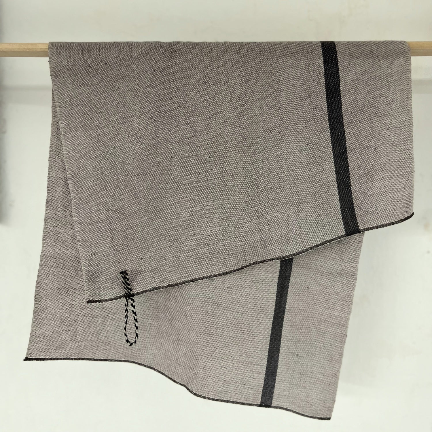 Linen kitchen towel in light gray 45x78cm