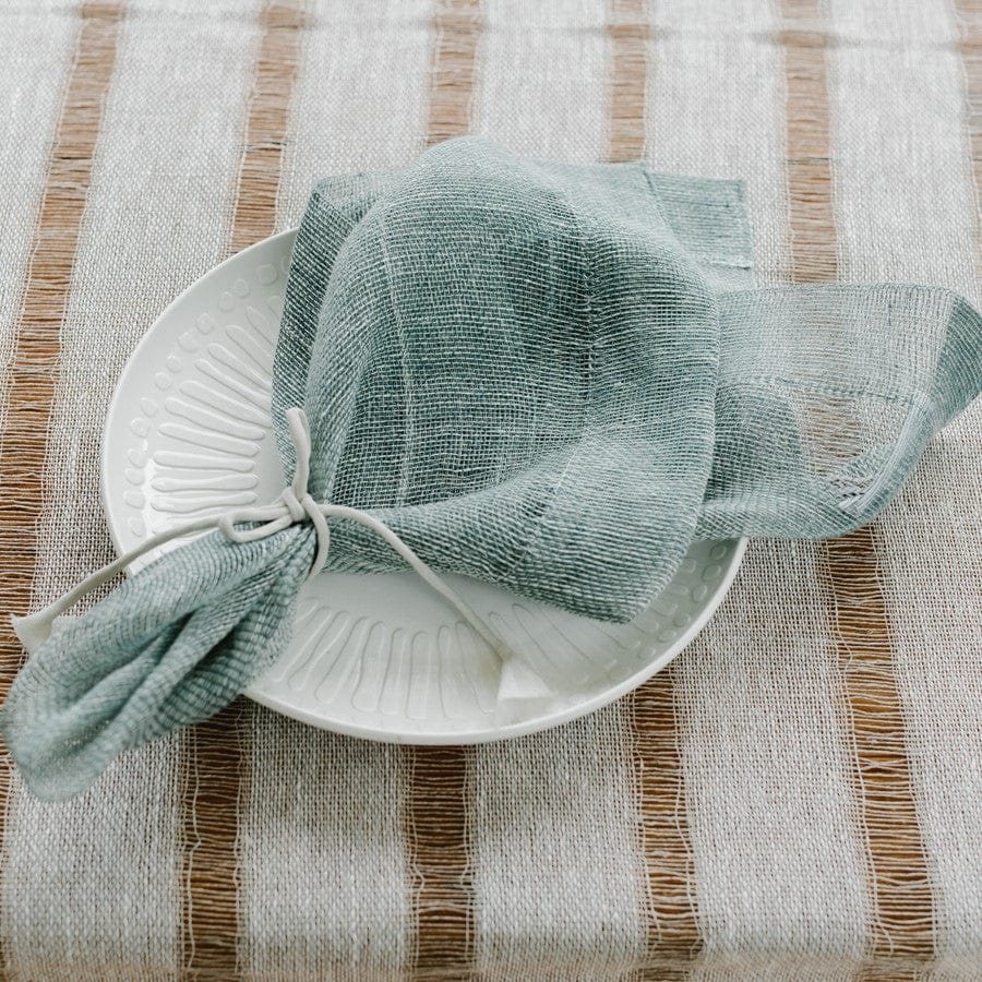 Linen napkin Tinita in mint green 50x50 cm