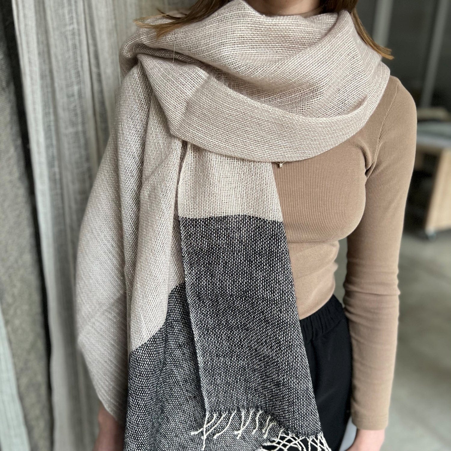 Linen Wool scarf TR 80x200cm