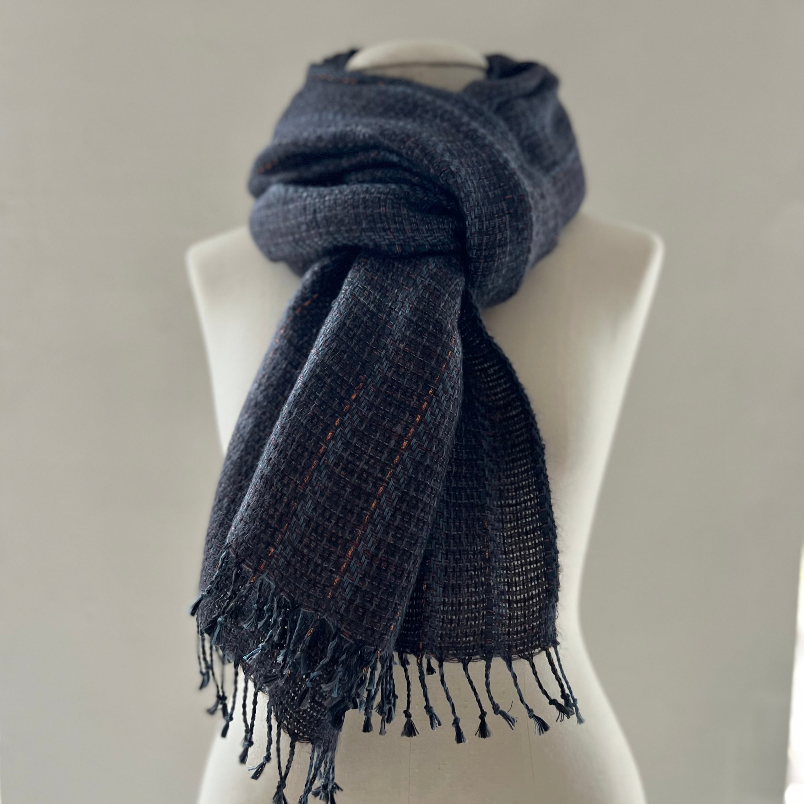 Linen mohair scarf 65x200cm