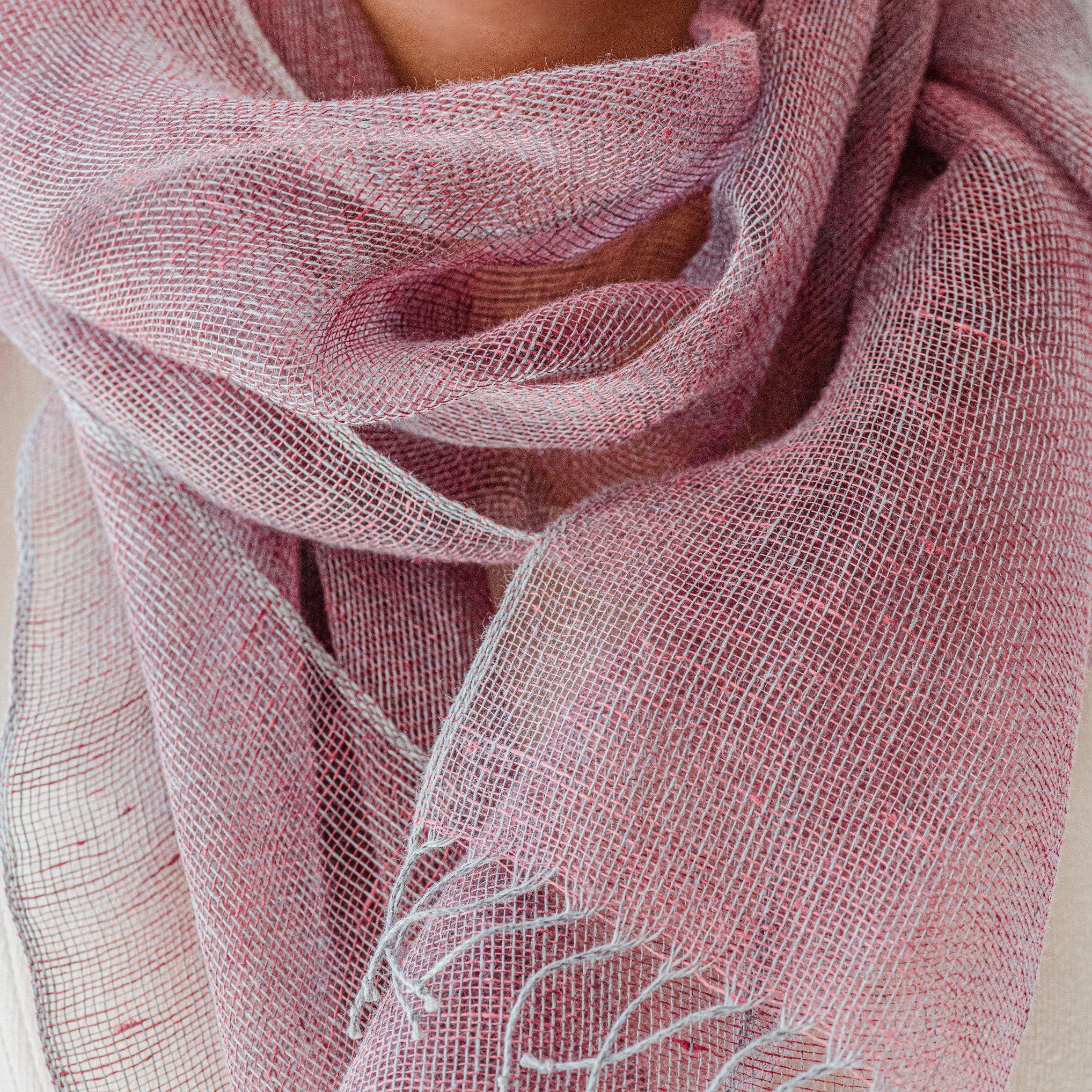 Linen scarf Tinita 35x180cm